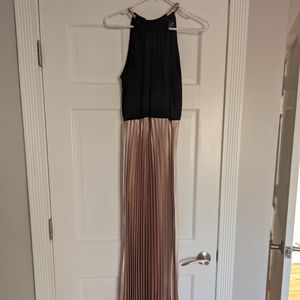 Black & Champagne Gown